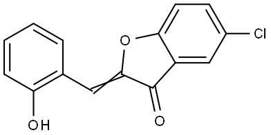 5-CHLORO-2-(2-HYDROXYBENZYLIDENE)-1-BENZOFURAN-3(2H)-ONE Struktur