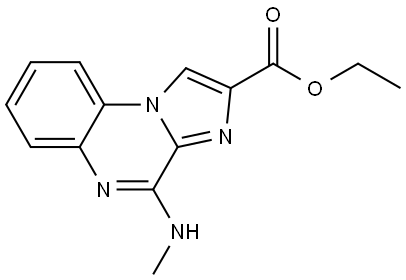 ETHYL 4-(METHYLAMINO)IMIDAZO[1,2-A]QUINOXALINE-2-CARBOXYLATE Struktur