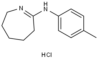 N-(4-METHYLPHENYL)-3,4,5,6-TETRAHYDRO-2H-AZEPIN-7-AMINE HYDROCHLORIDE Struktur