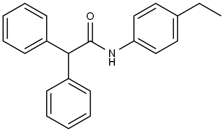 N-(4-ETHYLPHENYL)-2,2-DIPHENYLACETAMIDE Struktur