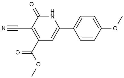 METHYL 3-CYANO-6-(4-METHOXYPHENYL)-2-OXO-1,2-DIHYDRO-4-PYRIDINECARBOXYLATE Struktur