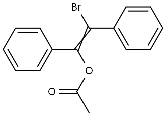 Benzenemethanol, α-(bromophenylmethylene)-, 1-acetate Struktur