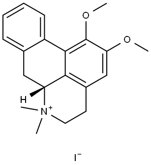 N-Methylnuciferine iodide Struktur