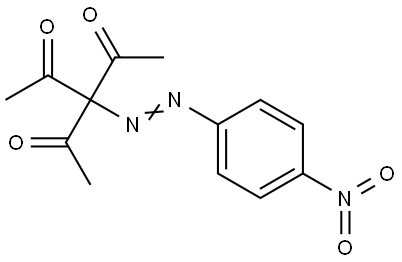 3-ACETYL-3-(4-NITRO-PHENYLAZO)-PENTANE-2,4-DIONE Struktur