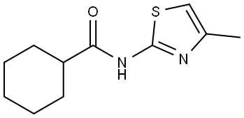 N-(4-Methyl-2-thiazolyl)cyclohexanecarboxamide Struktur