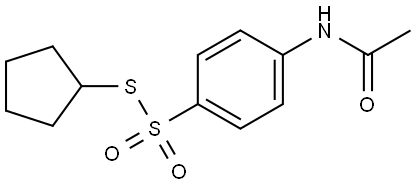 4-ACETYLAMINO-BENZENETHIOSULFONIC ACID S-CYCLOPENTYL ESTER Struktur