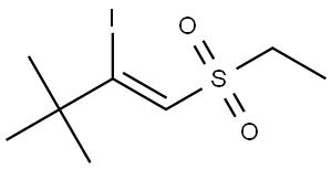 3,3-DIMETHYL-2-IODO-1-BUTENYL ETHYL SULFONE Struktur