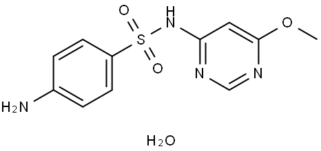 Sulfamonomethoxine hydrate Struktur