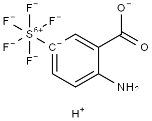 2-Amino-5-(pentafluorothio)benzoic acid Struktur