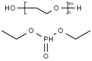 Polyethylene glycol, diethylphosphite polycondensation product Struktur