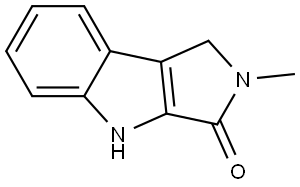 2-methyl-1,4-dihydropyrrolo[3,4-b]indol-3(2H)-one Struktur