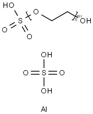 Poly(oxy-1,2-ethanediyl), .alpha.-sulfo-.omega.-hydroxy-, C8-18-alkyl ethers, potassium salts, reaction products with aluminum sulfate (2:3) Struktur