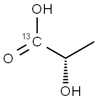 L-Lactic acid-1-13C Struktur