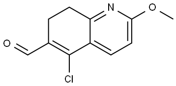 5-chloro-2-methoxy-7,8-dihydroquinoline-6-carbaldehyde Struktur