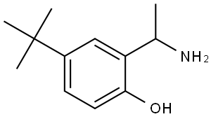 2-(1-AMINOETHYL)-4-TERT-BUTYLPHENOL Struktur