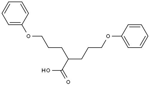 5-phenoxy-2-(3-phenoxypropyl)pentanoic acid Struktur