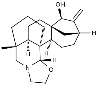 (15S)-20,21-(Epoxyethano)-15-hydroxy-4-methyl-16-methyleneveatchane Struktur