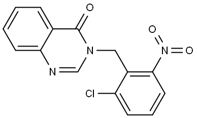 3-(2-CHLORO-6-NITROBENZYL)-4(3H)-QUINAZOLINONE Struktur