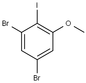 1,5-dibromo-2-iodo-3-methoxybenzene Struktur