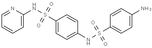 Benzenesulfonamide, 4-[[(4-aminophenyl)sulfonyl]amino]-N-2-pyridinyl- Struktur