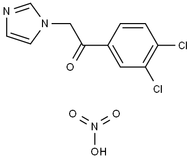 1-(3,4-dichlorophenyl)-2-(1H-imidazol-1-yl)ethanone, nitrate salt Struktur
