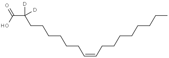 (Z)-octadec-9-enoic-2,2-d2 acid Struktur