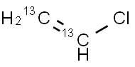 Vinyl-13C2 chloride Struktur