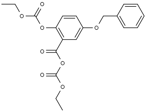 Benzoic acid, 2-[(ethoxycarbonyl)oxy]-5-(phenylmethoxy)-, anhydride with ethyl hydrogen carbonate (9CI)