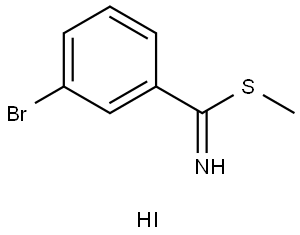 Methyl 3-bromobenzimidothioate hydroiodide salt Struktur