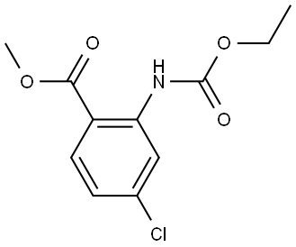 METHYL 4-CHLORO-2-((ETHOXYCARBONYL)AMINO)BENZOATE Struktur