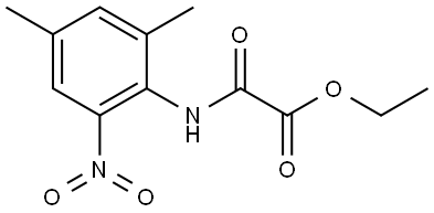 ethyl (2,4-dimethyl-6-nitroanilino)(oxo)acetate Struktur