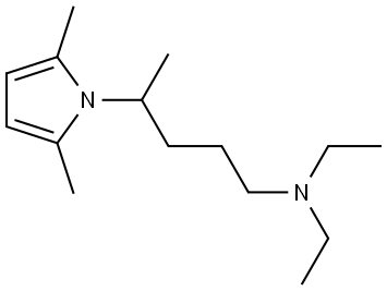 N-[4-(2,5-dimethyl-1H-pyrrol-1-yl)pentyl]-N,N-diethylamine Struktur