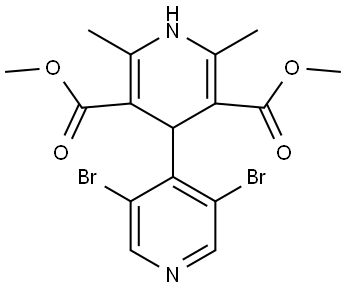 DIMETHYL 4-(3,5-DIBROMOPYRIDIN-4-YL)-2,6-DIMETHYL-1,4-DIHYDROPYRIDINE-3,5-DICARBOXYLATE Struktur