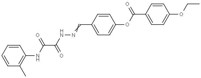 4-(2-(OXO(2-TOLUIDINO)ACETYL)CARBOHYDRAZONOYL)PHENYL 4-ETHOXYBENZOATE Struktur