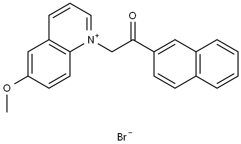 6-METHOXY-1-(2-(2-NAPHTHYL)-2-OXOETHYL)QUINOLINIUM BROMIDE Struktur