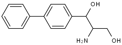 2-amino-1-[1,1'-biphenyl]-4-yl-1,3-propanediol Struktur