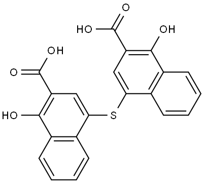 2-Naphthoic acid, 4,4'-thiobis[1-hydroxy- (4CI)