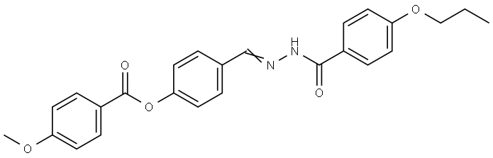 4-((2-(4-PROPOXYBENZOYL)HYDRAZONO)METHYL)PHENYL 4-METHOXYBENZOATE Struktur