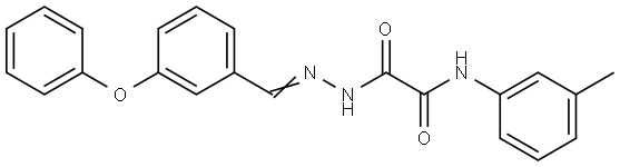 N-(3-METHYLPHENYL)-2-OXO-2-(2-(3-PHENOXYBENZYLIDENE)HYDRAZINO)ACETAMIDE Struktur