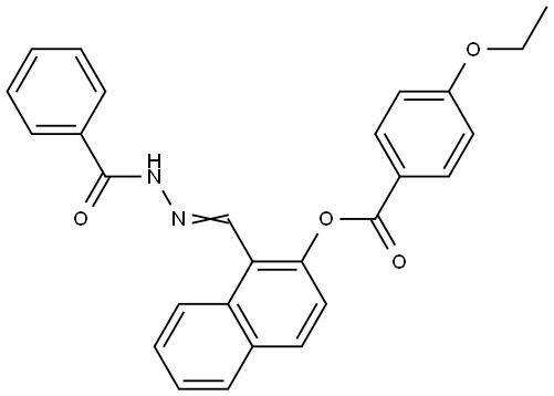 1-(2-BENZOYLCARBOHYDRAZONOYL)-2-NAPHTHYL 4-ETHOXYBENZOATE Struktur