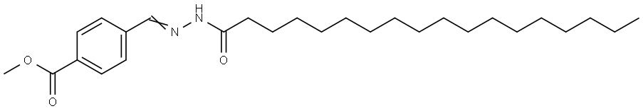 METHYL 4-(2-STEAROYLCARBOHYDRAZONOYL)BENZOATE Structure