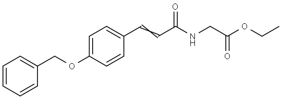 ETHYL ((3-(4-(BENZYLOXY)PHENYL)ACRYLOYL)AMINO)ACETATE Struktur