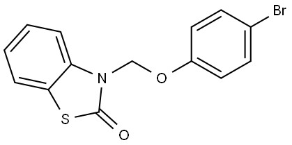 3-((4-BROMOPHENOXY)METHYL)-1,3-BENZOTHIAZOL-2(3H)-ONE Struktur