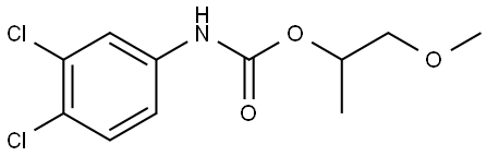 2-METHOXY-1-METHYLETHYL 3,4-DICHLOROPHENYLCARBAMATE Struktur