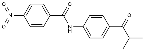 N-(4-ISOBUTYRYLPHENYL)-4-NITROBENZAMIDE Struktur