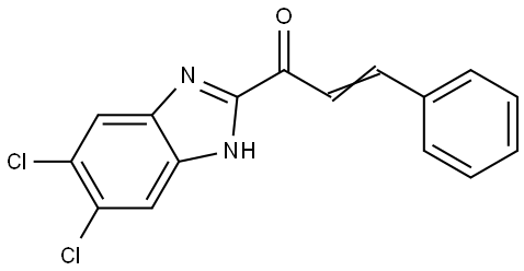 1-(5,6-DICHLORO-1H-BENZIMIDAZOL-2-YL)-3-PHENYL-2-PROPEN-1-ONE Struktur