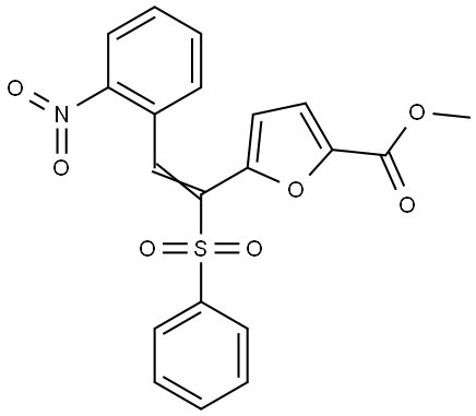 METHYL 5-(2-(2-NITROPHENYL)-1-(PHENYLSULFONYL)VINYL)-2-FUROATE Struktur