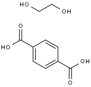 1,4-Benzenedicarboxylic acid, polymer with 1,2-ethanediol Struktur