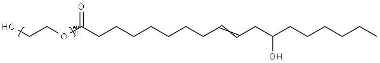 PEG-7 RICINOLEATE Struktur