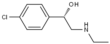 (S)-1-(4-chlorophenyl)-2-(ethylamino)ethan-1-ol Struktur